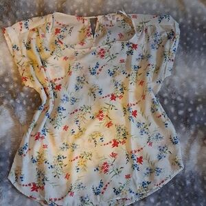 Hippie Rose Multicolor Floral Blouse